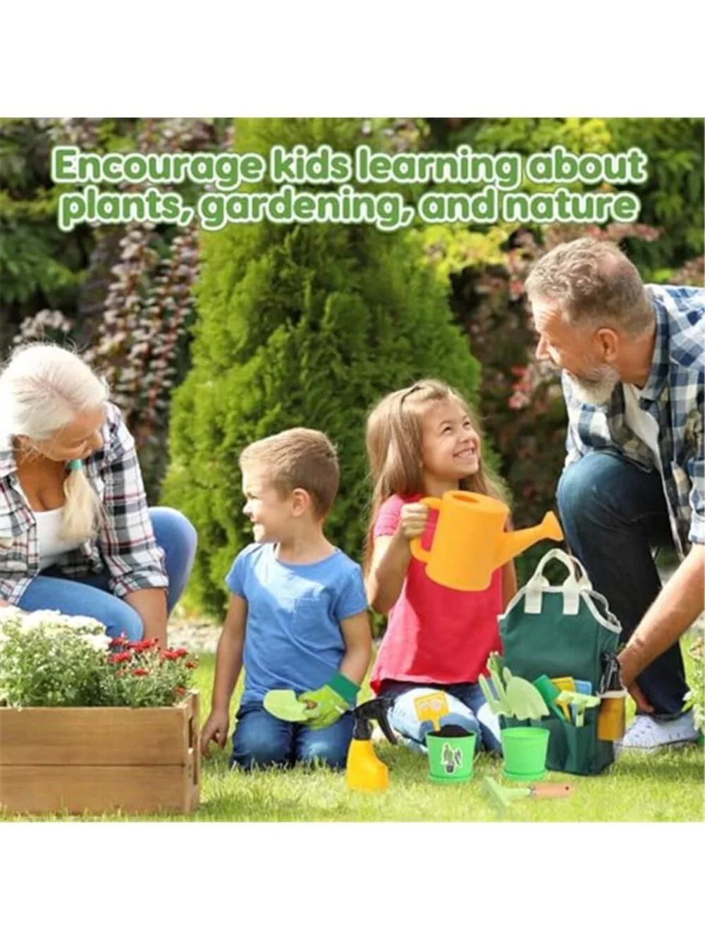 Kids Gardening Tool Set 20 Piece Garden Toys Watering Can Apron Outdoor Play